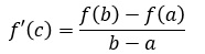 teorema valor medio formula